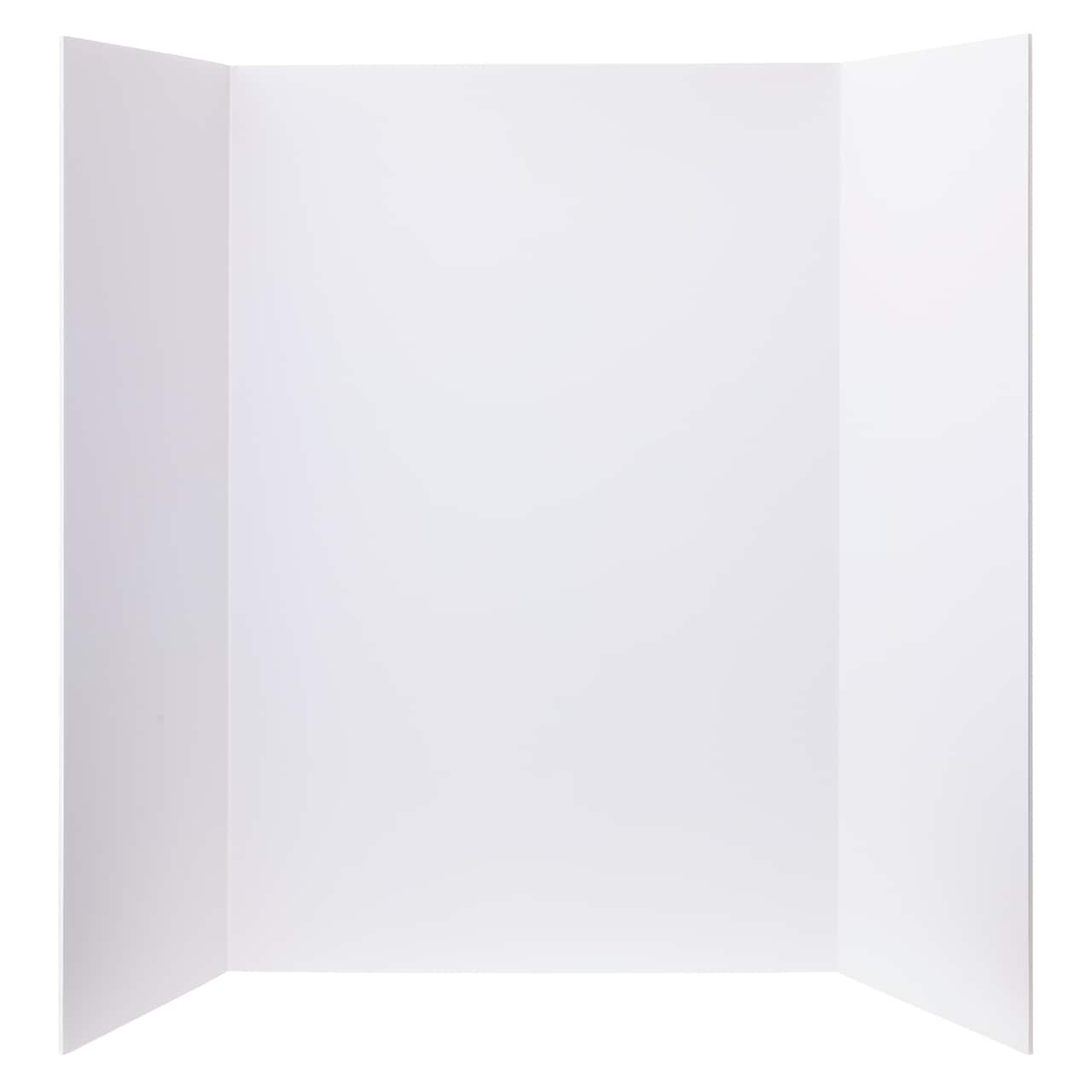 White 36" x 48" Foam Tri-Fold Display Board